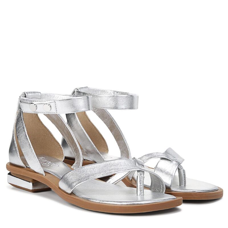 フランコサルト レディース シューズ サンダル Franco Sarto Parker Silver Leather シルバー