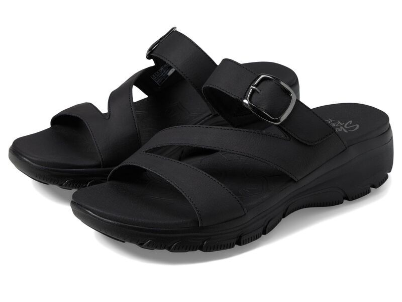 スケッチャーズ レディース シューズ サンダル SKECHERS Easy Going Slide On By BlackBlack ブラック