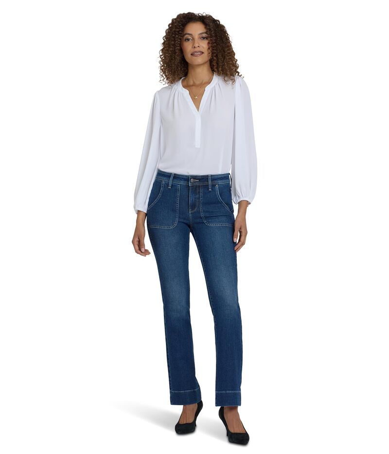 エヌワイディージェイ レディース ボトムス デニムパンツ ブーツカット プチ ブーツ ジーンズ NYDJ Petite Barbara Bootcut Rounded Utility Pocket J