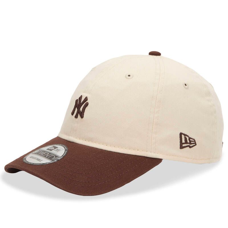 ニューエラ メンズ アクセサリー 帽子 ミニ キャップ New Era New York Yankees Mini Washed 9Twenty Cap Natural Brown ブラウン