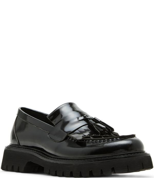 スティーブ マデン メンズ シューズ スリッポン・ローファー レザー Steve Madden Mens Zev Leather Tassel Kiltie Lug Loafers Black ブラッ 34,970円