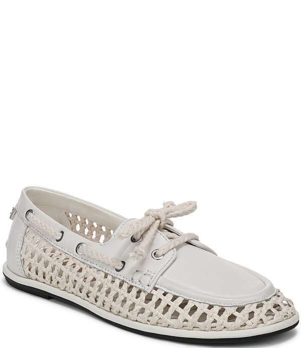 サムエデルマン レディース シューズ スリッポン・ローファー レザー Sam Edelman Bria Leather Weave Loafers Bright White ホワイト 25,060円
