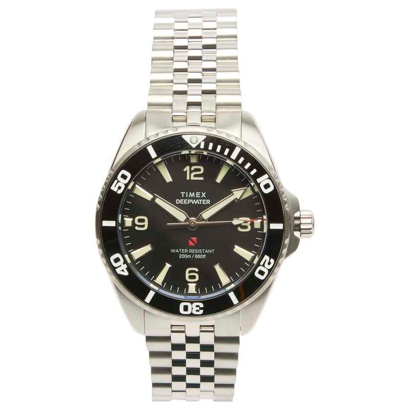 タイメックス メンズ アクセサリー 腕時計 Timex Deepwater Arctic Watch Silver Black ブラック 47,280円