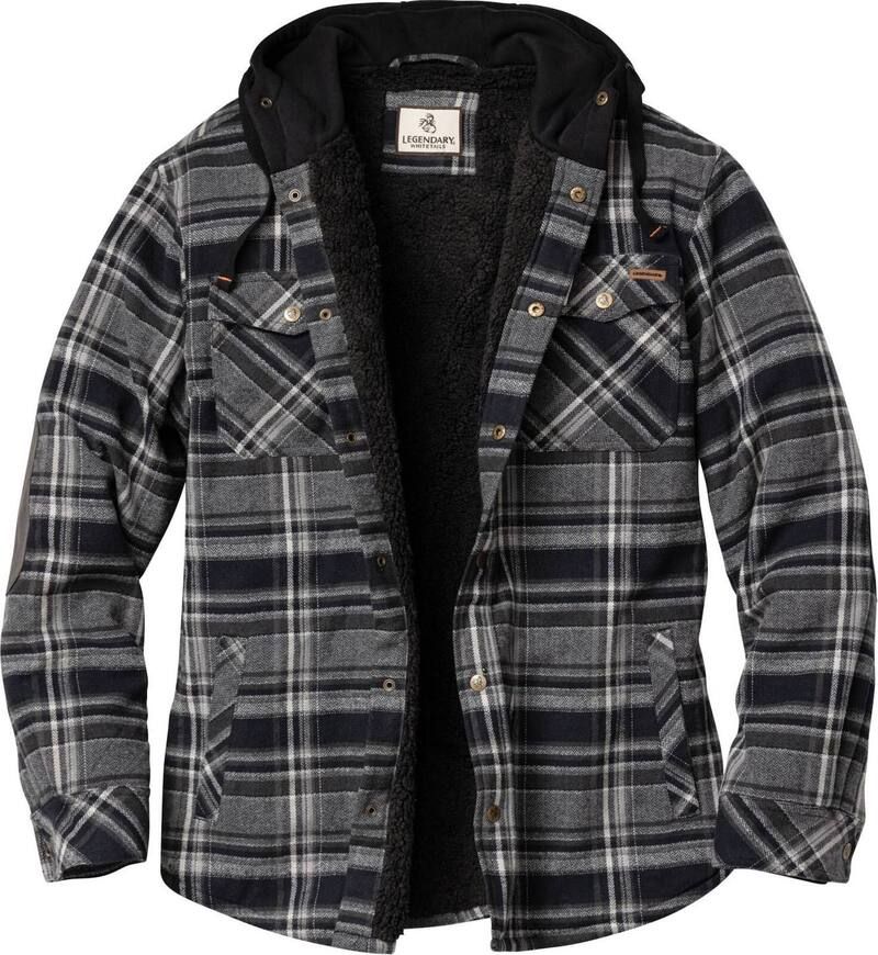 レジェンダリーホワイトテイルズ レディース アウター ジャケット・ブルゾン シャツ Mens Legendary Whitetails Camp Night Berber Lined Hooded F