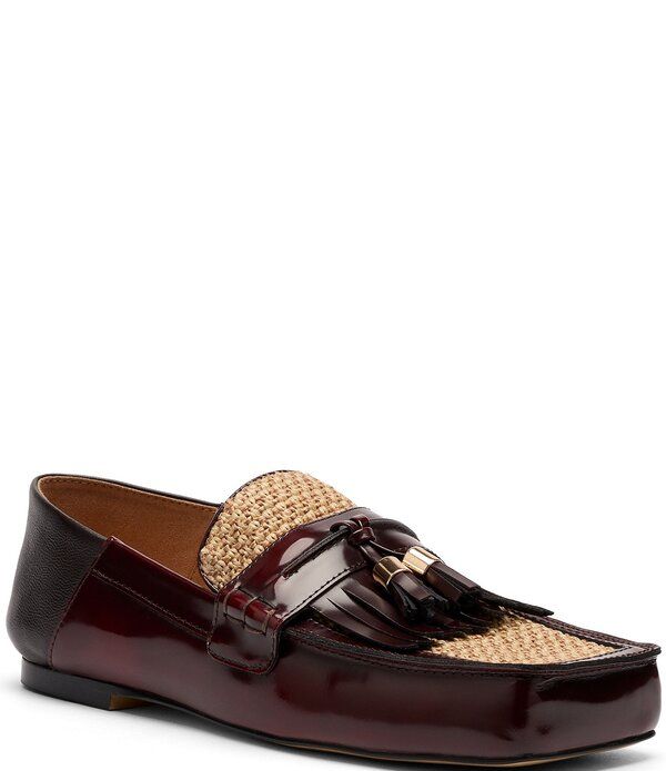 マークノーラン レディース シューズ スリッポン・ローファー レザー Marc Nolan Womensimone Patent Leatheraffia Tassel Kiltie Loafers