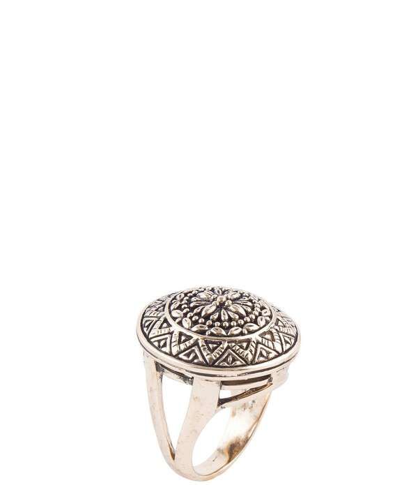 バース レディース アクセサリー 指輪 Barse Bronze Medallion Statement Ring Bronze