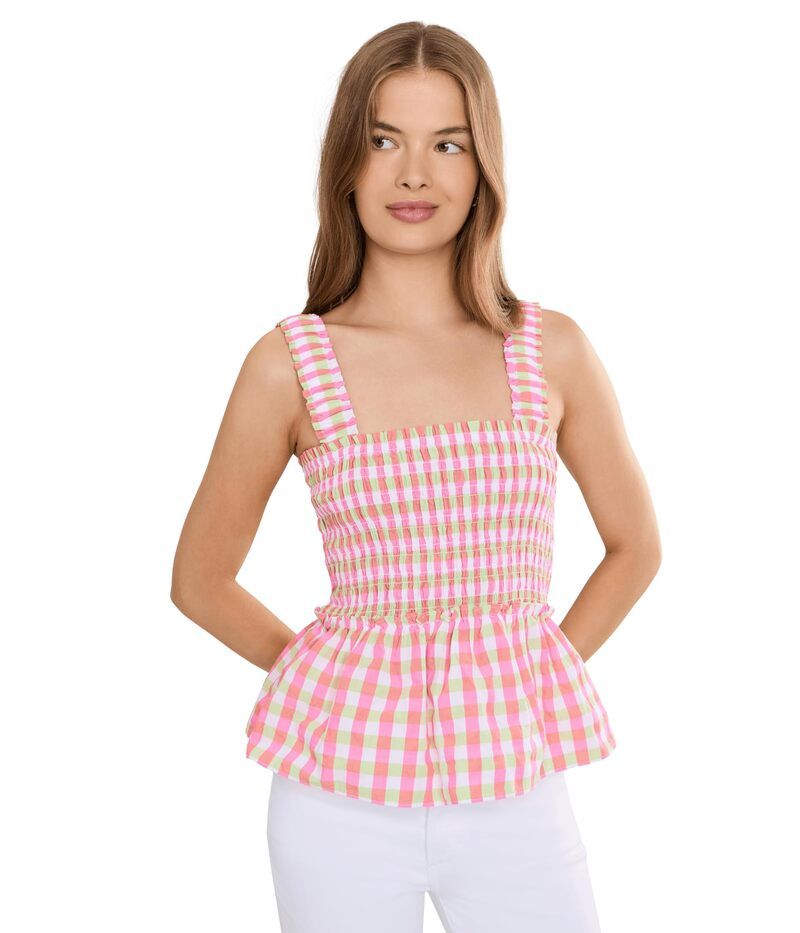 リリーピュリッツァー レディース トップス シャツ シャーリング Lilly Pulitzer Hadly Smocked Top Cherry Blossom
