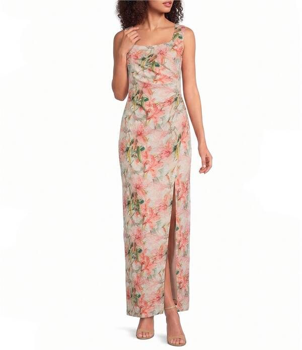 アドリアナ パペル レディース トップス ワンピース フラワー柄 プチ ノースリーブ フラワー Adrianna Papell Petite Size Floral Jacquard Sleevele 43,080円