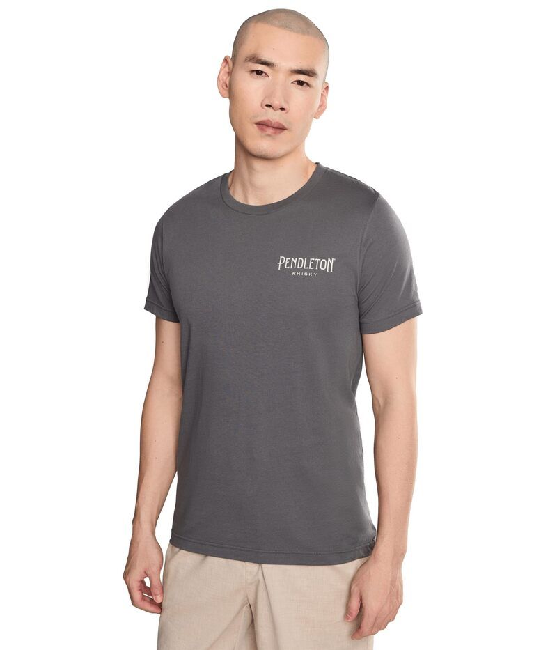 ペンドルトン メンズ トップス シャツ グラフィック Pendleton Whisky Leter Buck Graphic Tee AsphaltIvory アイボリー