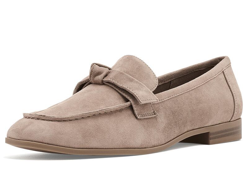 アンクライン レディース シューズ スリッポン・ローファー Anne Klein Bowie Taupe Suede トープ