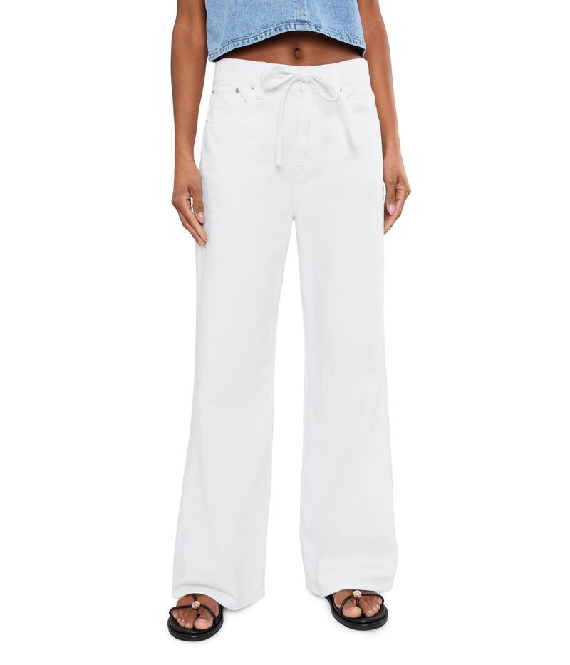 メイドウェル レディース ボトムス カジュアルパンツ Madewell Ultimate Wide in Tile White ホワイト