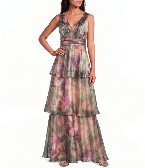 ルボ レディース トップス ワンピース ティアード フラワー柄 プリント スカート ノースリーブ フラワー Livia Jolie By Le Bos Floral Print Sleeveless 29,120円