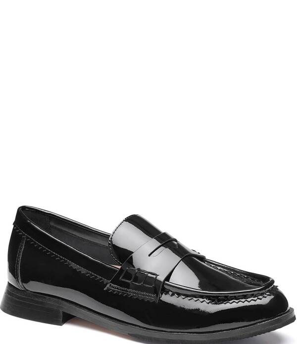 ジョンストンアンドマーフィー レディース シューズ スリッポン・ローファー レザー Johnston Murphy Womens Gillian Patent Leather Penny Loafer