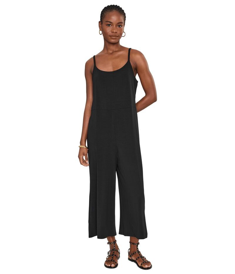 エイリーンフィッシャー レディース トップス ジャンプスーツ ニット ジャージー Eileen Fisher Fine Stretch Jersey Knit Cami Jumpsuit Black