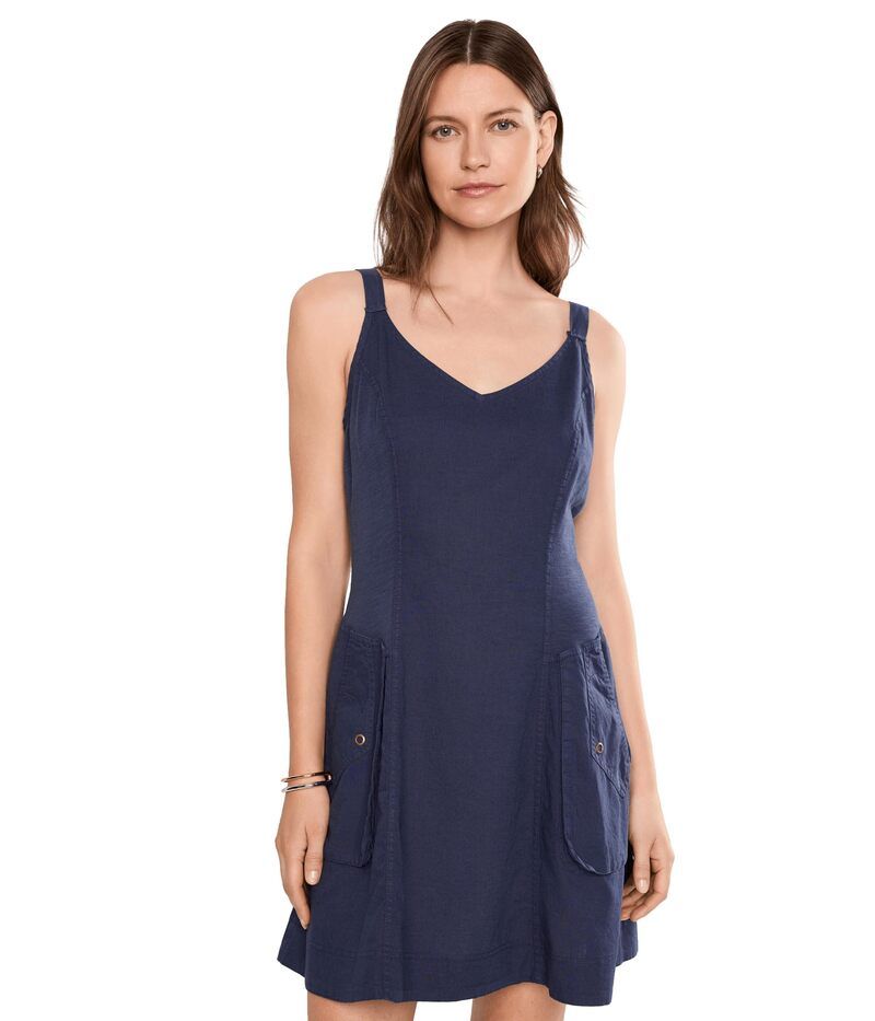 エックスシーブイアイ レディース トップス ワンピース XCVI Ocie Dress Navy ネイビー