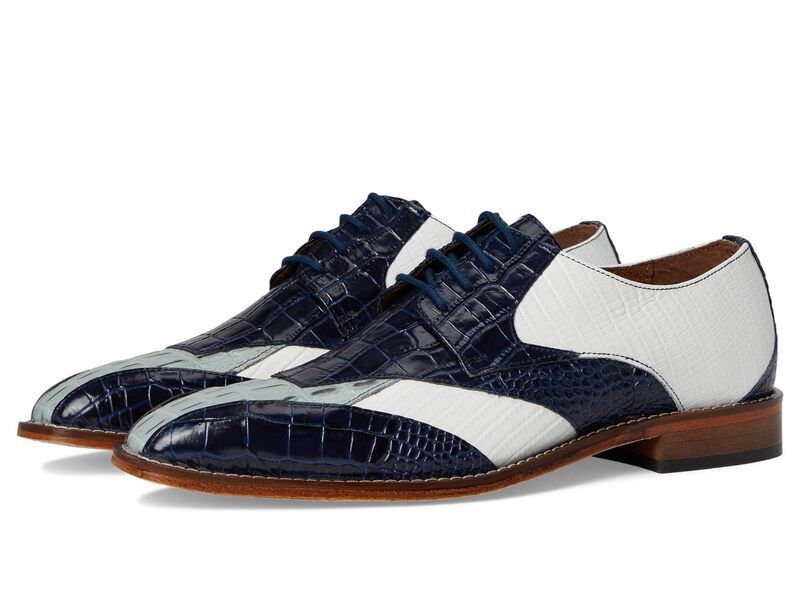ステイシーアダムス メンズ シューズ オックスフォード レース Stacy Adams Tristano Bike Toe LaceUp Dark Blue Multi ブルー