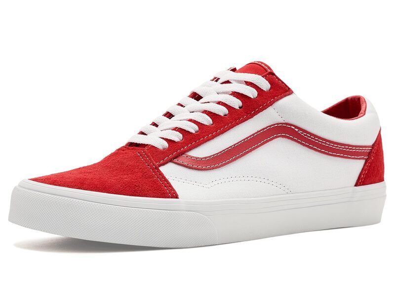 バンズ メンズ シューズ スニーカー Vans Old Skool Twotone RedTrue White ホワイト