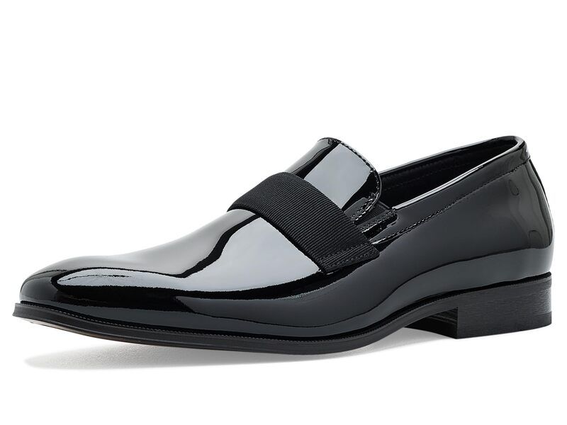 フローシャイム メンズ シューズ スリッポン・ローファー Florsheim Tux Plain Toe Strap SlipOn Loafers Black Patent ブラック