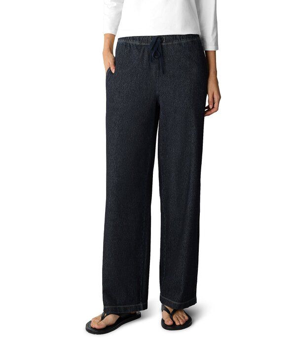 エイリーンフィッシャー レディース ボトムス カジュアルパンツ ストレート コットン Eileen Fisher IndigoDyed Organicotton Straight Leg PullOn 40,820円