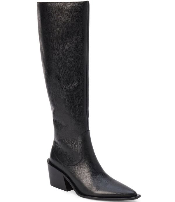マチス レディース シューズ ブーツ・レインブーツ レザー Matisse Antony Knee High Leather Boots Black Leather ブラック