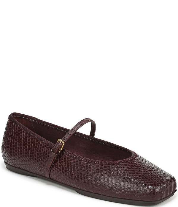 フランコサルト レディース シューズ パンプス レザー Franco Sartoriel Snakembossed Leather Square Toe Mary Jane Ballerina Fla 28,470円