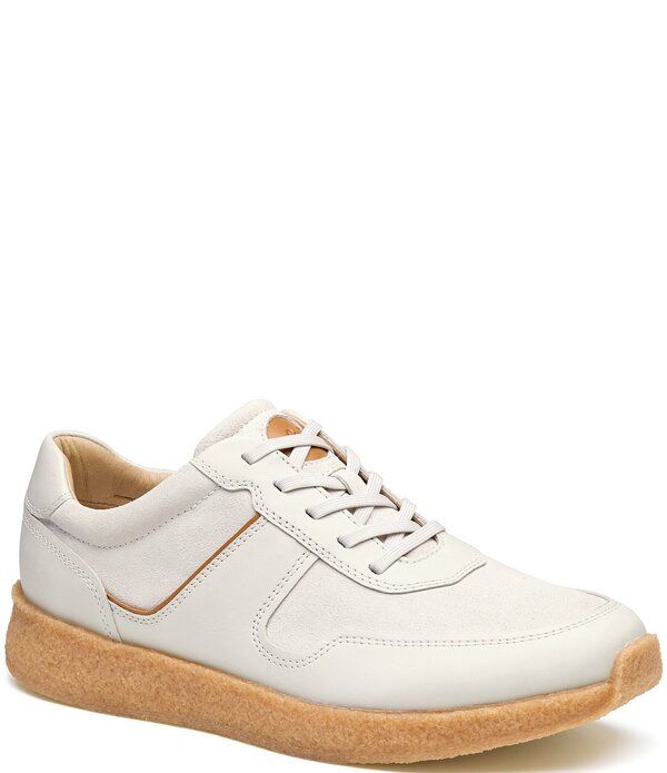 ジョンストンアンドマーフィー メンズ シューズ スニーカー スエード レザー Johnston Murphy Mensilas Leather and Suede Jogger Sneakers Wh