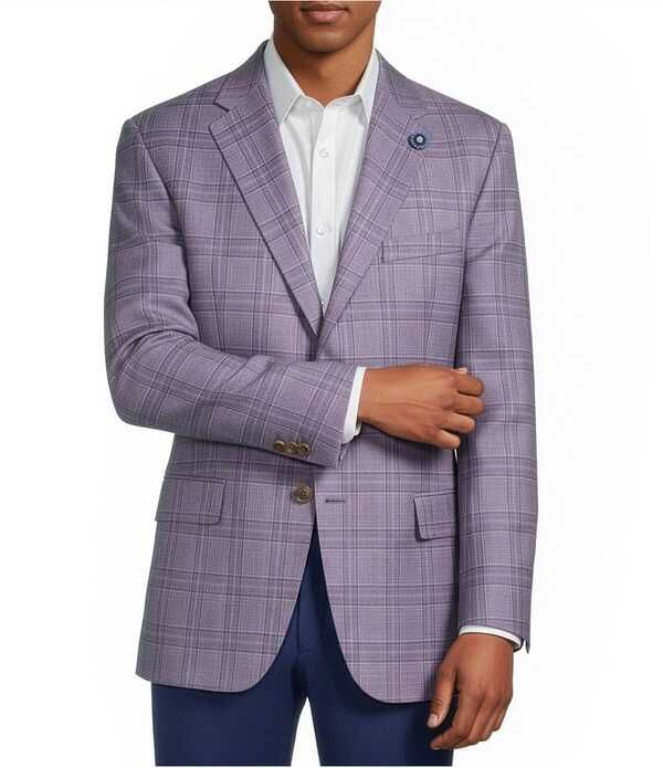 ハート シャフナー マルクス メンズ アウター ジャケット・ブルゾン コート Hart Schaffner Marx New York Modern Fit Plaid Sport Coat Purp 98,340円