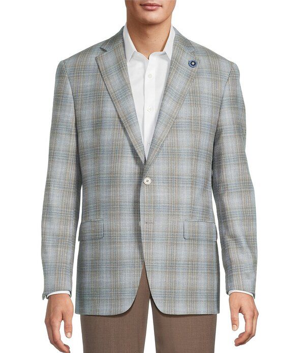 ハート シャフナー マルクス メンズ アウター ジャケット・ブルゾン コート Hart Schaffner Marx Chicago Classic Fit Plaid Sport Coat Grey