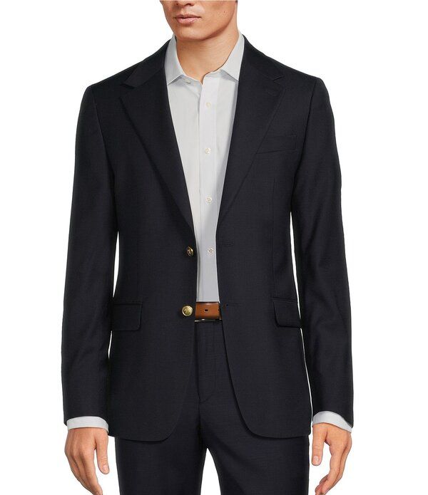 ヒッキーフリーマン メンズ アウター ジャケット・ブルゾン コート Hickey Freeman Classic Fitextu red Solid Sport Coat Navy ネイビー 66,440円