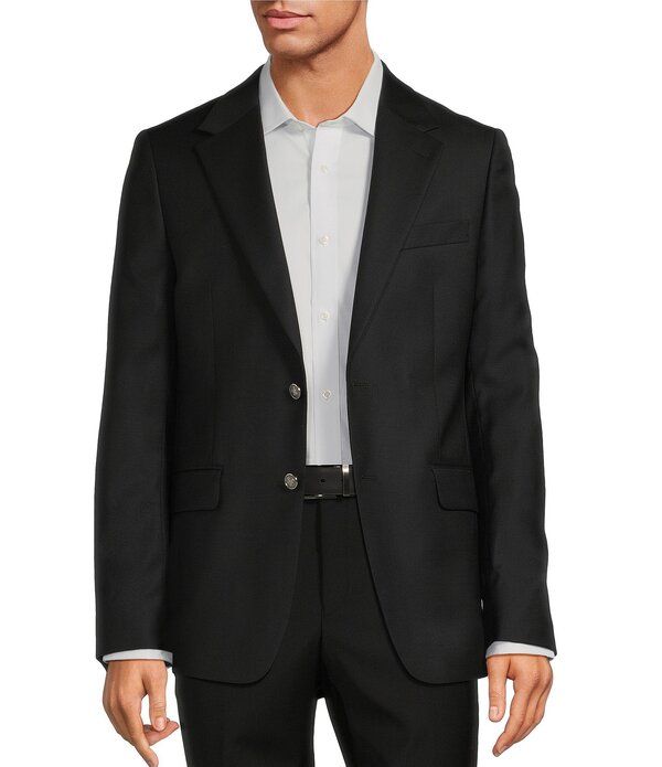 ヒッキーフリーマン メンズ アウター ジャケット・ブルゾン コート Hickey Freeman Classic Fitextu red Solid Sport Coat Black ブラック