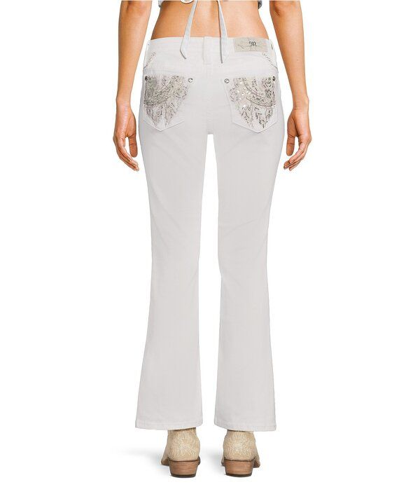 ミスミー レディース ボトムス デニムパンツ ブーツカット ブーツ ジーンズ Miss Me Mid Rise Dream Catcher 30 Bootcut Jeans White ホワイト 27,170円