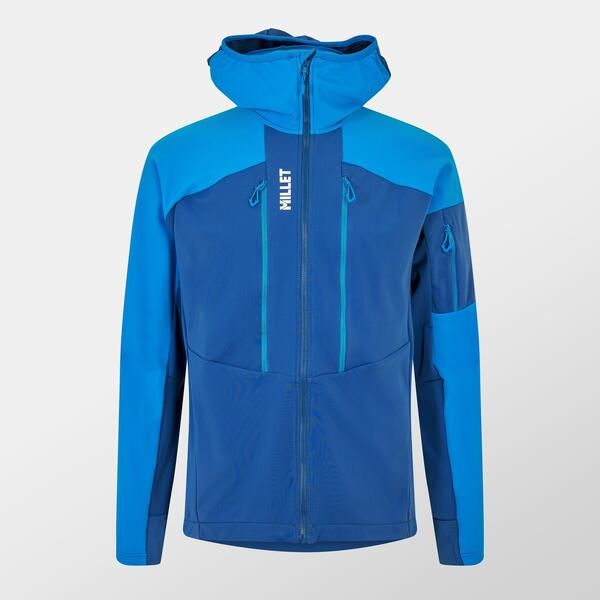 ミレー メンズ アウター パーカー・スウェット フリース Millet Mens Pierra Hood Full Zip Fleece Dark Denim デニム