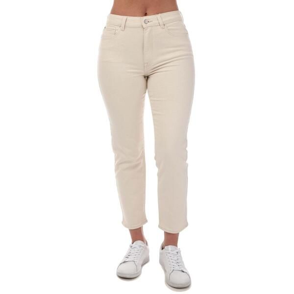 オンリー レディース ボトムス デニムパンツ ハイウエスト ジーンズ Only Emily Stretchigh Waistraight Jeans White ホワイト