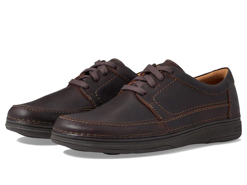 クラークス メンズ シューズ スニーカー Clarks Nature 5 Lo Dark Brown Leather ブラウン