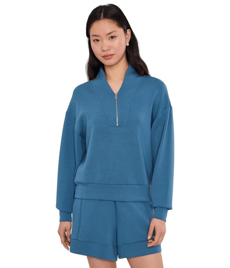 バーレイ レディース アウター パーカー・スウェット Varley Davidson Sweat Bijou Blue ブルー
