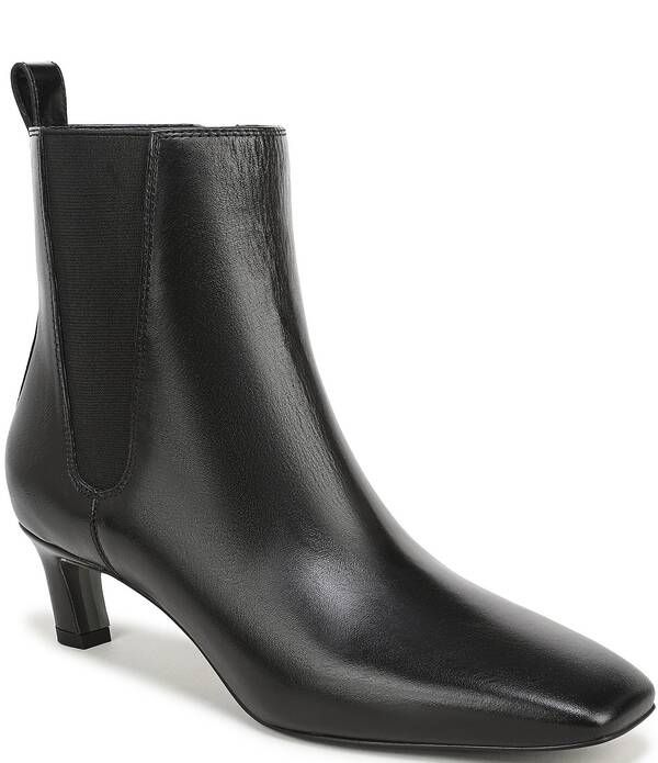 サムエデルマン レディース シューズ ヒール チェルシー ブーツ レザー Sam Edelman Peony Leather Chelsea Dress Booties Black ブラック