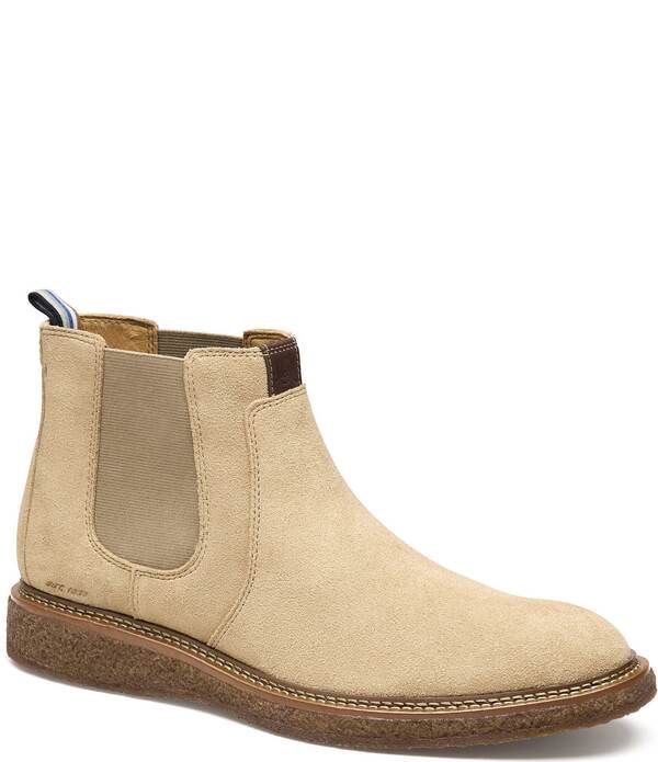 ジョンストンアンドマーフィー メンズ シューズ ブーツ・レインブーツ チェルシーブーツ スエード チェルシー Johnston Murphy Mens Clint Suede Slip On Chel