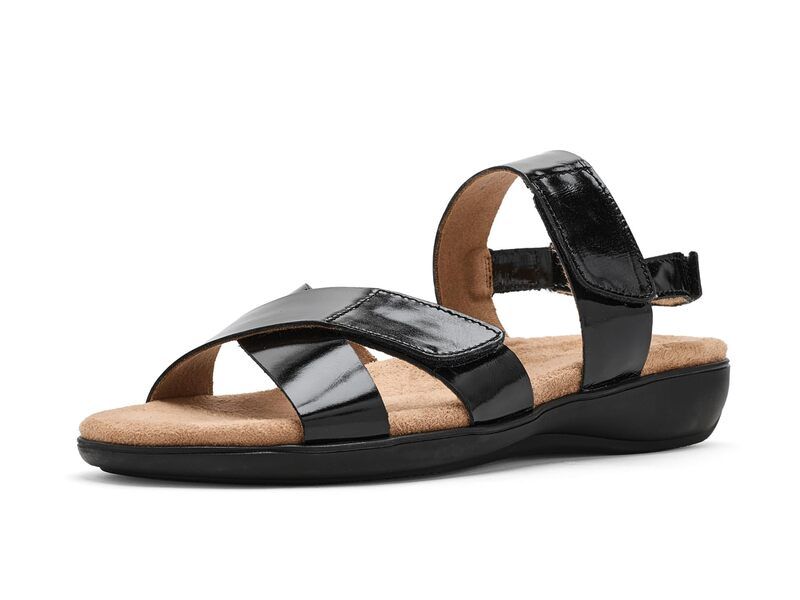 トロッターズ レディース シューズ サンダル トール Trotters River Metallic Sandals Black ブラック