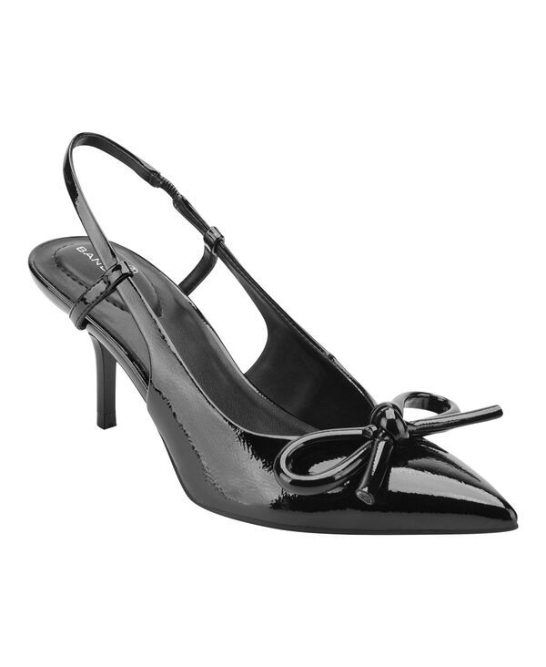 バンドリーノ レディース シューズ パンプス Bandolino Womens Margla Bow Pointed Toe Slingback Pumps Black Patent ブラック