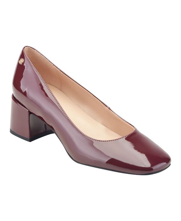 バンドリーノ レディース シューズ スリッポン・ローファー ヒール Bandolino Womens Caser Square Toe Block Heel SlipOn Pumps Dark Red