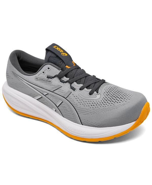 アシックス メンズ シューズ スニーカー Asics Mens GELCUMULUS 28 Running Sneakers from Finish Line Gray Blue Orange グレー