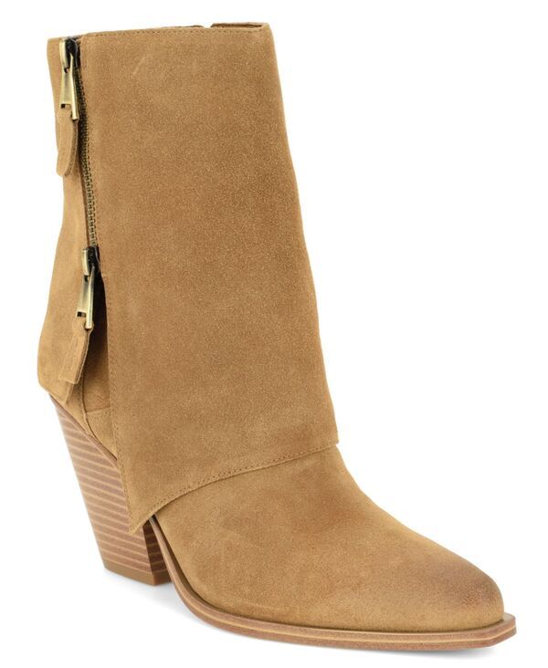 ナインウェスト レディース シューズ ブーツ・レインブーツ Nine West Womens Umberto Western Foldover Snip Toe Booties Natural Sue