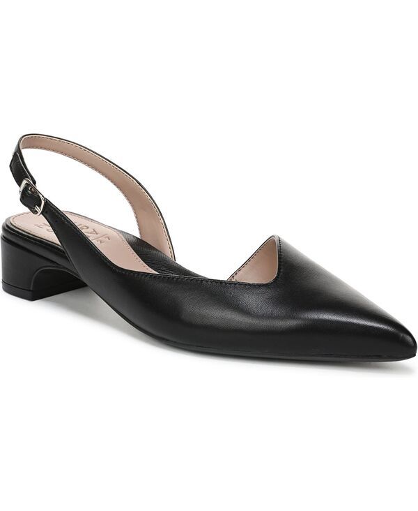 ナチュライザー レディース シューズ パンプス Naturalizer Womens Rhett Slingback Pumps Black Leather ブラック