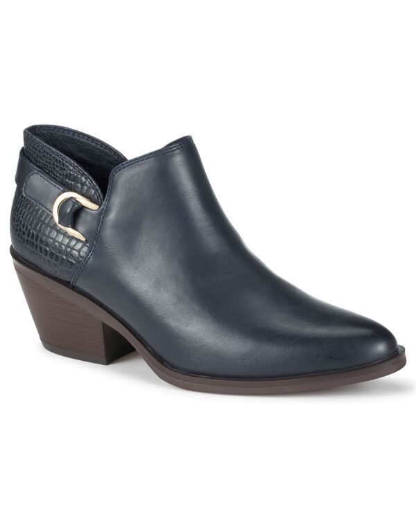 ベアトラップス レディース シューズ ブーツ・レインブーツ アンクル ヒール Baretraps Womens Duala Block Heel Ankle Booties Navy ネイビー