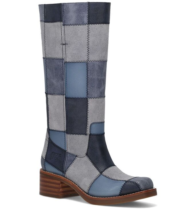 フライ レディース シューズ ブーツ・レインブーツ パッチワーク トール Frye and Co Womens Miranda Patchwork In PullOn Tall boots Denim 39,520円
