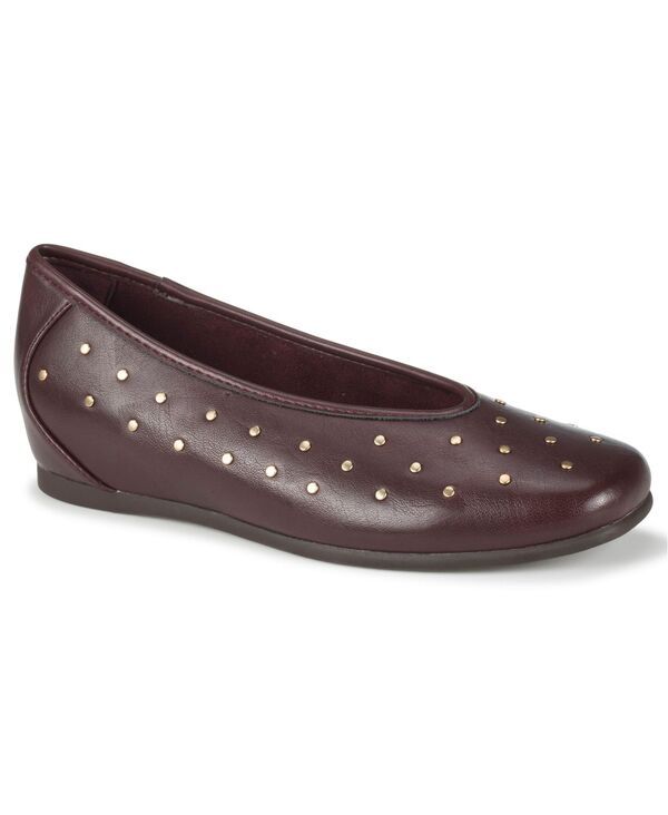 ベアトラップス レディース シューズ スリッポン・ローファー Baretraps Womens Ryalie Studded SlipOn Flats Bloodstone