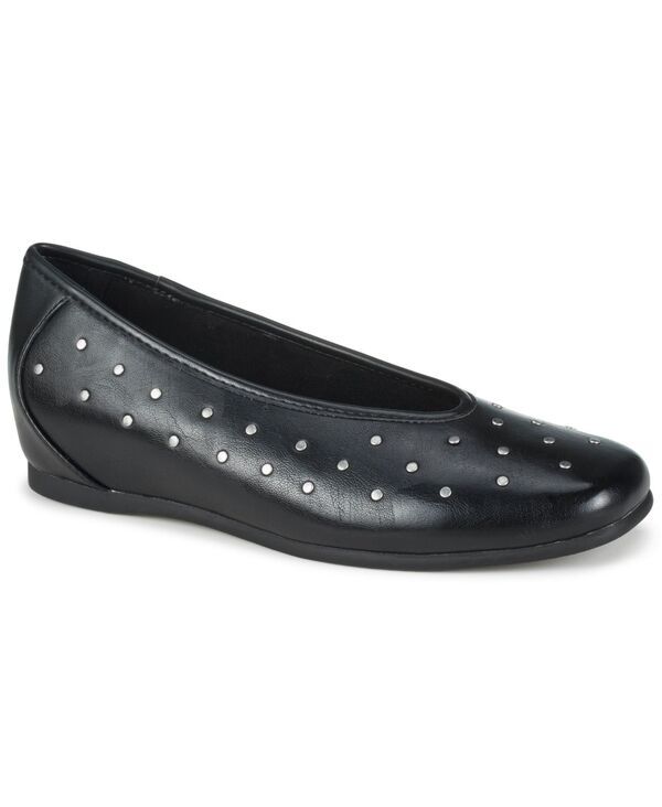 ベアトラップス レディース シューズ スリッポン・ローファー Baretraps Womens Ryalie Studded SlipOn Flats Black ブラック