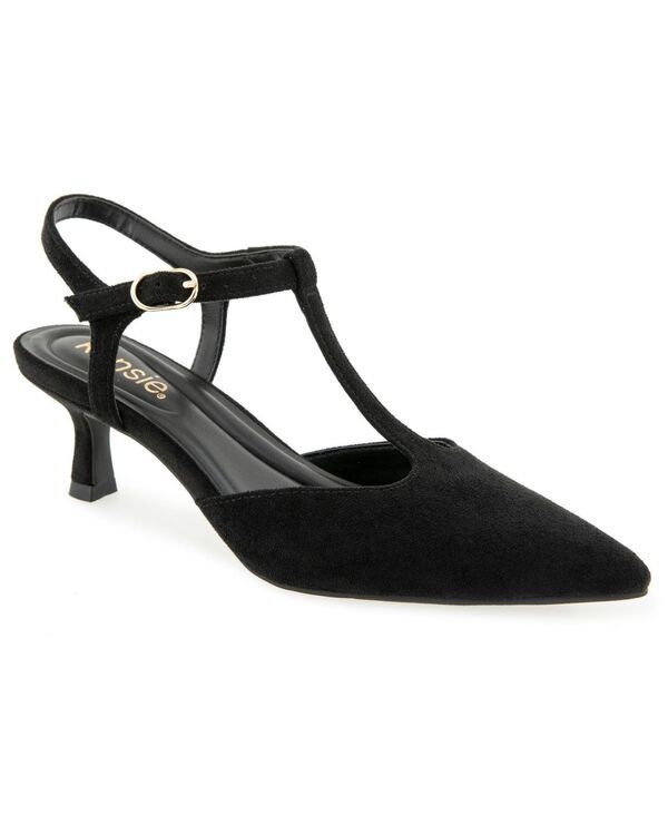 ケンジー レディース シューズ パンプス ヒール Kensie Womens Odessa Kitten Heel TStrapump Black ブラック