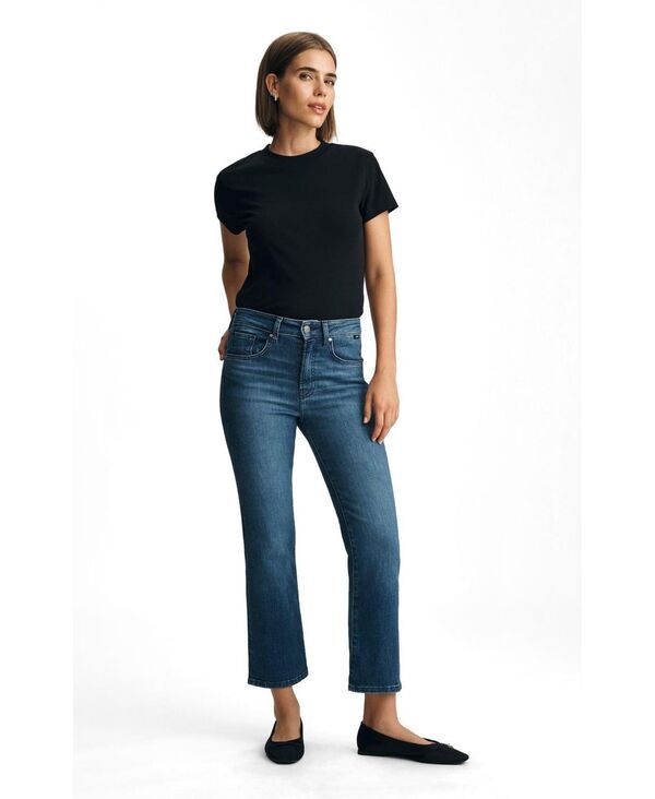 マーヴィ ジーンズ レディース ボトムス デニムパンツ クロップド Mavi Jeans Womens Anika Mid Rise Cropped Flare Jeans Dark brushed