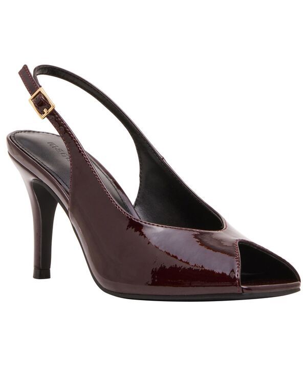 マッデンガール レディース シューズ パンプス Madden Girl Womens Parade Slingback Peep Toe Pumps Merlot Patent